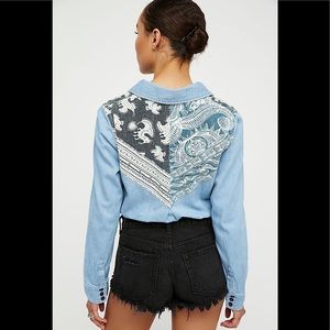 Free People Meet Me in Marfa Western Top